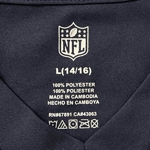 NFL Youth Chicago Bears Brandon Marshall Navy Blue Team Color Jersey Tee Large - Picture 4 of 12